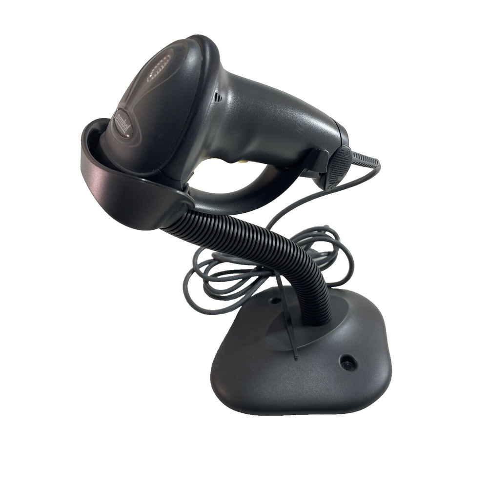 Symbol LS2208 Series USB Corded‎ Handheld Standard Range Laser Scanner w/Stand